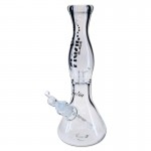Blaze Glass - Jet Flash Julia Beaker Base 7mm Glass Bong