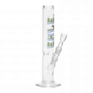 EHLE. Glass - Mexico Straight Cylinder Ice Bong 500ml - 18.8mm - Cenote Logo
