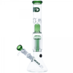 Grace Glass - 8-arm Tree Perc Beaker Base Glass Bong - Green