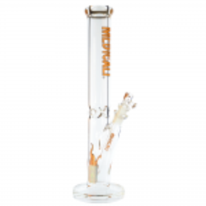 Medicali Glass - 45 Mil Straight Cylinder Bong - 14 Inch - Orange Label