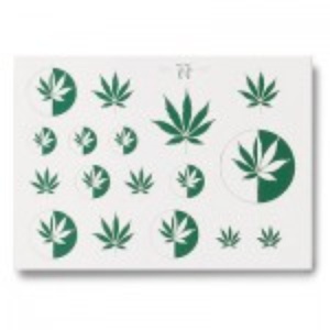 Various Weed Leaf Stickers